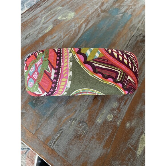 Vera Bradley Eyeglass Case Heirloom Paisley Clam Shell Hard Sunglasses - Picture 9 of 10